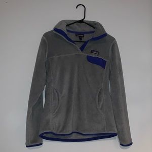 Grey and Blue Patagonia Pullover
